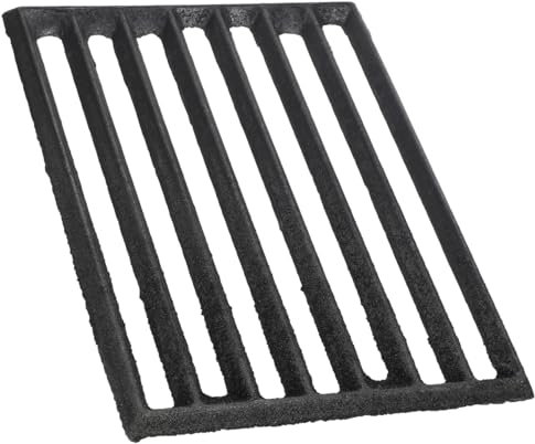 Mobestech Gusseiserner Kaminrost Brennholzrost Für Holzofen Und Kaminofen Hochtemperaturbeständig 21,5x16cm Belastbarer Ofenrost Für Effiziente Verbrennung Und Aschefall