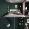 XRUIBZI Plain Dark Green Wallpaper 60cmx1000cm Sticky Back Plastic Worktop Vinyl Covering Solid Green Kitchen Contact Paper Self Adhesive Waterproof Wall Paper for Kitchen Countertop Wall
