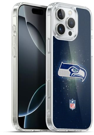 Head Case Designs Offizielle NFL LED Seattle Seahawks Artwork Gelhülle [Militärischer Schutzgrad] Kompatibel Mit Apple iPhone 16 Pro Max Und Kompatibel Mit MagSafe
