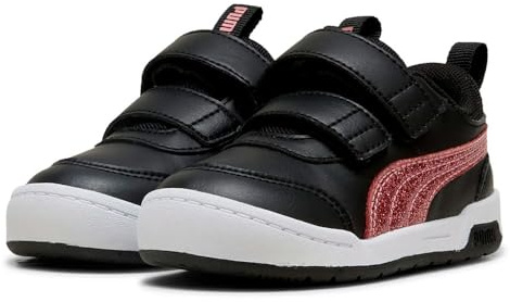 PUMA Baby-Mädchen MULTIFLEX 2 Glitz FS V INF Sneaker, Black-Rose Gold, 24 EU