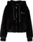 Karl Kani Metal Signature Vegan Fur Zip Hoodie Jacket Black, M