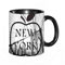 HRRASFAZF Tazza Caffe Latte Te in Ceramica,330 Ml,Tazza Divertente e Originale per Gli,tazza regalo,Cityscape NYC Big I Love New York City Copricuscini VThrow con cerniera