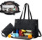 The Ultimate 2 In 1 Lunch Tote Bag Combo, Lunch Bags For Women Men, Reusable Insulated Leakproof Lunch Box Tote Bag, Large Capacity Work Tote Bag With Lunch Compartment For Work School Picnic Travel