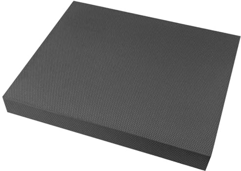16 x 3 x 2 hochdichtes Schaumstoff-Balance-Pad, robuste, rutschfeste, schützende Balance-Matte für Übungen, Stabilitätstraining, Yoga, Schwarz