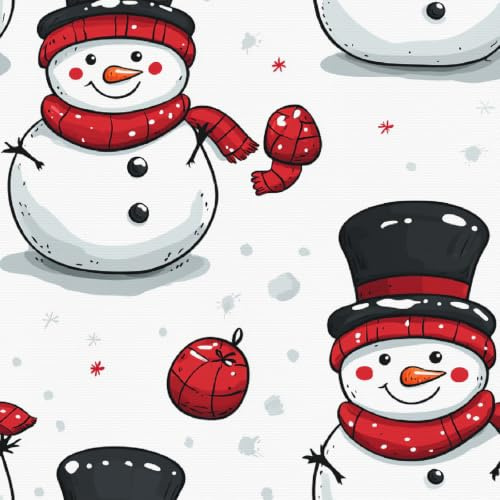 Generisch Selbstklebende Tapete Cartoon Schneemann Rückstandsfrei Abziehbar