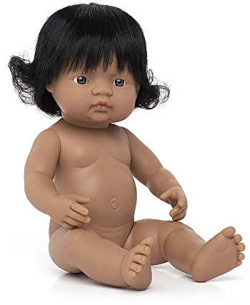 Miniland Babypuppe südamerikanisches Mädchen 38cm-31058, Zufällig