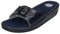 Scholl New Massage, Sandal Donna, Blu, 37 EU