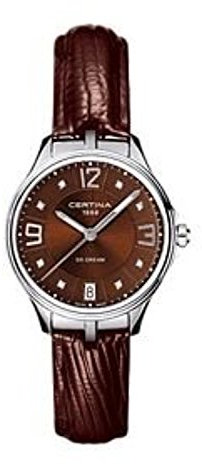 Certina Damen-Armbanduhr XS Analog Quarz Leder C021.210.16.296.00