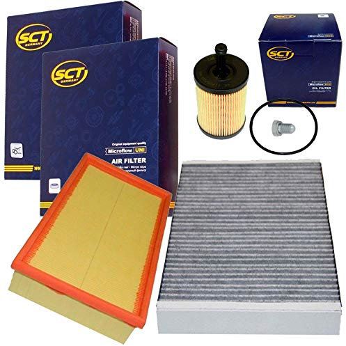 Inspektions Satz Filter Set 1x Oelfilter 1x Ablassschraube 1x Aktivkohlefilter (Innenraumluftfilter) 1x Luftfilter
