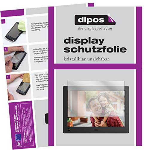 dipos I 6X Schutzfolie klar kompatibel mit NIX Advance 8 Zoll Widescreen Digitaler Bilderrahmen Folie Displayschutzfolie