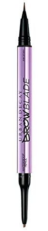 Urban Decay Brow Blade 2 en 1 lápiz de cejas resistente al agua color de cejas vegano azúcar moreno marrón medio