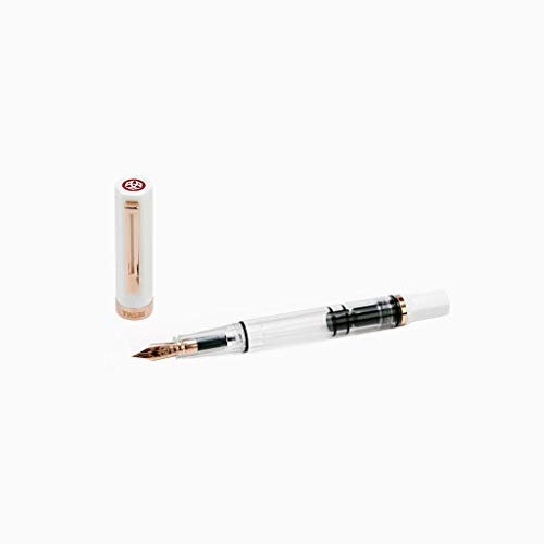 TWSBI Eco White & Rose Gold Füllfederhalter B