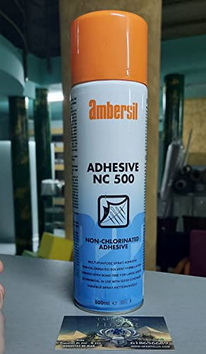 (1 SPRAY= 500ML Pegamento AMBERSIL) Pegamento especial para Auto/Para TAPICERIA y Manualidades/Techos y Puertas de coche