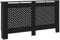 vidaXL Cache-radiateur, Couvercle de Radiateur, Housse de Radiateur Salon Chambre Salle de Séjour Maison Intérieur, Noir 152x19x81,5 cm MDF