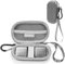 MGZNMTY Portable Hard Travel Case for AliveCor Kardia Mobile Heart Monitor Personal EKG/KardiaMobile 6-Lead Rate Monitoring Devices (Case Only)(Gray)