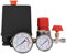 Pressostat Compresseur d'air, Compresseur d'air 12 bar, Pression du Pressostat avec manomètres pour régulateur de soupape de commande de commutateur de réduction de pression rapide