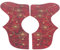 2 Stück Gitarrenschutz für Linke Rechte Hand Gitarren Pickguards Hartplastik Gitarrenschutzplatte mit vier Farben zur Auswahl Gitarrenschutzplatte für Gitarristen(rot)