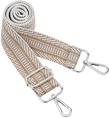 Silberne Schnalle Breiter Schultergurt längenverstellbarer Tragegurt Verstellbarer Ersatzgürtel Crossbody Canvas Tasche Handtasche((3.5CM) Color3)
