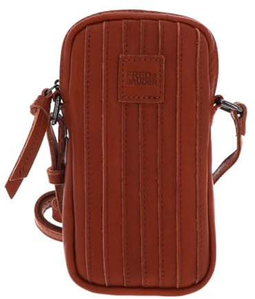 FREDsBRUDER Handytasche Leder 10 cm, dark honey, Einheitsgröße