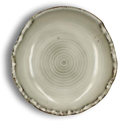 OGO LIVING - Assiette coupe nakuru 22.5cm en grès gris et beige - 7932065