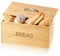 HOMION Bread Bin Bread Storage Box Removable Lid Compact Wood Wood Countertop Bread Storage for Kitchen Stylish, Eco-Friendly, and Practical Environmentally Conscious (Flat Pack)