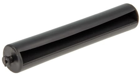 tecuro Ersatzrolle für WC-Papierhalter – Kunststoff schwarz, 119 mm Breite – langlebige, starre Ausführung