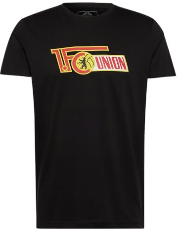 1. FC Union Berlin T-Shirt Logo I Baumwolle I Unisex (DE/NL/SE/PL, Alphanumerisch, XL, Regular, Regular, Schwarz)