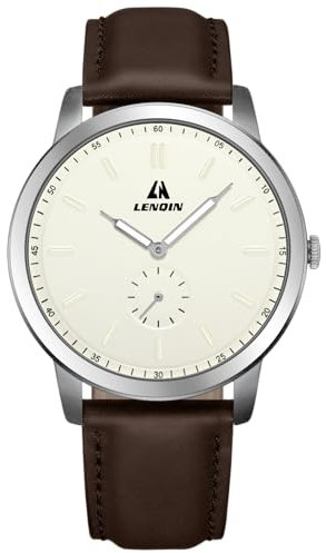 Herren Uhr Uhren Herren Analog Quarz Uhr 30M Wasserdicht Armbanduhren Mode Business Uhren für Männer Lederuhr
