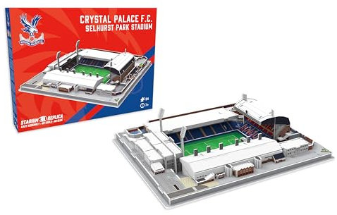 Tiger Merchandising 3D Jigsaw Puzzle of Sellhurst Park Stadium - 73 Pieces | Home of Club Crystal Palace | Premier League FC Football Gifts for Age 7+