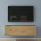 Mai & Mai Meuble TV Suspendue Armoire avec Soft-Close Table TV pour Le Salon Gris Noir+Marron Clair 100x40,2x30 cm TC002