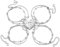 PiercingJak Freundschaftsarmband für 4 Herz Puzzle Armband Edelstahl Armkette Liebe Freundschaft Unendlich Armbänder BFF Geschenke für Freundinen Schwester, Best Friends Forever and Ever