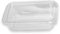 Wertpack Salatschale LEONIE, rPET, transparent, mit Deckel, 1000 ml, 185x118x73 mm, 100 Stück