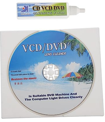 PHENOFICE Set Pulizia Per Lettore Cd/vcd/dvd Spazzola Antipolvere Rimuove Contaminanti Mantiene Condizioni Ottimali Di Riproduzione
