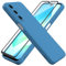 HHUIWIND Funda Silicone Case para Samsung Galaxy A16 5G (6.7) + Cristal Templado Protector,Carcasa Protectora Movil Silicona Ultra-Fina Gel Estuche - Azul
