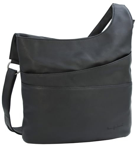 JENNIFER JONES - Damen Umhängetasche mit Reißverschluss - Handtasche in 2 Größen - Crossbody-Bag