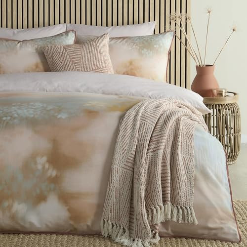 Appletree - Terracotta & Dusky Green Sky Duvet Cover - Super King Size - 2 Pillowcases - 100% Cotton - Sky Ombre Bedding - 1 Count