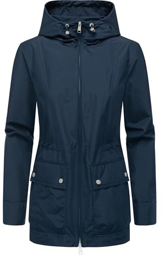 Ragwear Damen wasserdichte und atmungsaktive Übergangsjacke mit Kapuze Monadetta A YOUMODO XS-6XL