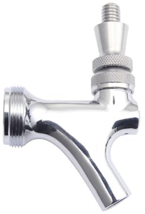 Rubinetto per fusti di birra con disconnessioni rapide in acciaio inox, per un controllo preciso dei flussi