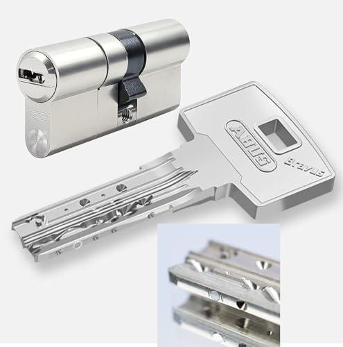 ABUS Bravus3500 MX Magnet SKG*** Doppelzylinder mit Sicherungskarte und 5 Schlüssel, Länge (a/b) 40/55mm (c=95mm), modulare Bauweise MX, mit Not-u. Gefahrenfunktion