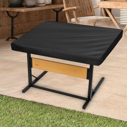 Oxford Cloth Puzzle Board Cover for 1500 Pieces with Drawers, Water and Dust Resistant to Maintain Puzzle Integrity (Black 92 * 69 * 20cm)