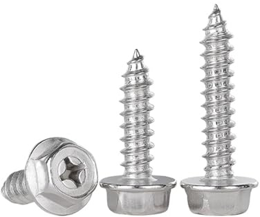 Viti autofilettanti a testa esagonale con flangia e rondella M8 in acciaio inossidabile 304(75mm)