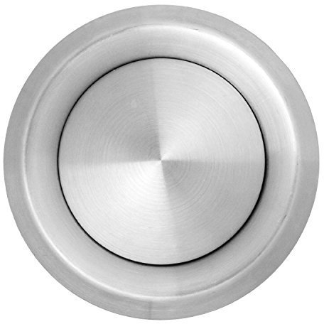 SPARES2GO Stainless Steel Round Ceiling Extractor Exhaust/Supply Wall Vent (100mm, 4)