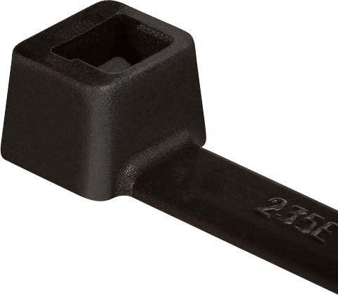 HellermannTyton Kabelbinder T18L-W-BK-C1