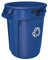 Rubbermaid Commercial Products FG263273BLUE-001 Brute Container with Venting Channels, 121.1 L