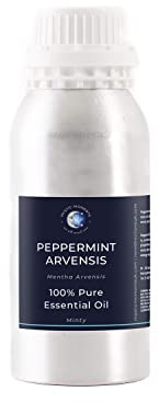 Mystic Moments | Peppermint Arvensis Essential Oil | 500g | Mentha arvensis gives a strong cooling mint aroma for diffusers, oil blends and fragrance formulations.