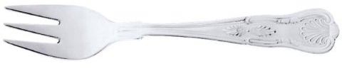 SET OF 6, HALF A DOZEN, PARISH KINGS cake forks, stainless steel, 2.5mm gauge 18/0 stainless steel