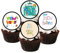 New Home Edible Cupcake Toppers – Housewarming Cake Decorations for Celebrations & Moving Day Parties – 24 x 4cm/1.5 Inch Discs (UNCUT)