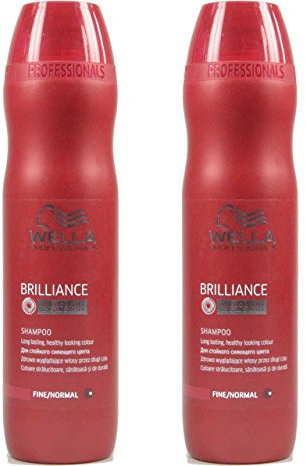 Wella Care Brilliance Shampoo für feines bis normales, coloriertes Haar SET 2 x 250ml