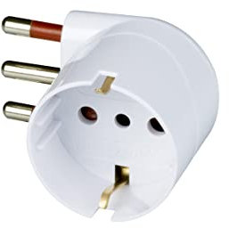 Schuko-Adapter 90° platzsparend