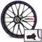 Motoking Felgenrandaufkleber mit Montagetool für Ihr Motorrad / 6 mm/für 10 bis 25 / Farbe wählbar - Lila matt